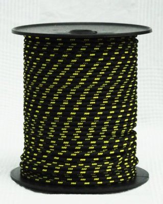 Corda PES djembe 6 mm Nero / giallo fluo 100 m