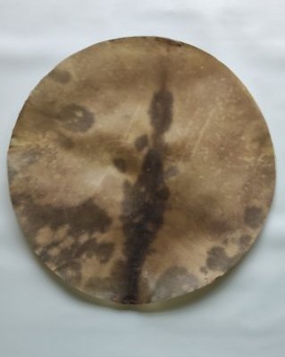 Pelle di cervo djembè molto spessa rasata XL