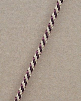 Corda PES djembe 5 mm Diagonale Bordeaux / beige 100 m