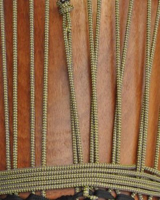 Corda PES djembe 5 mm Scacchiera Giallo girasole / viola 100 m