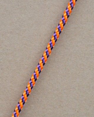 Corda PES djembe 5 mm Diagonale Arancione fluo / viola 100 m