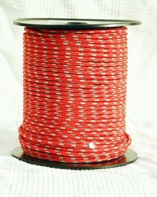 Corda PES djembe 6 mm Rosso / grigrio 100 m