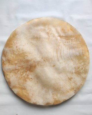 Pelle di bue / mucca tamburo spessa sensa pelo XL