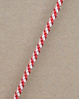 Corda PES djembe 5 mm Diagonale Rosso / bianco 100 m