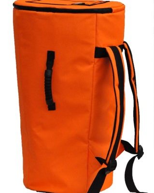 Borsa djembè Percussion Africaine Classico L Arancione