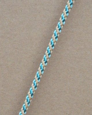 Corda PES djembe 5 mm Diagonale Blu pastello / beige 100 m