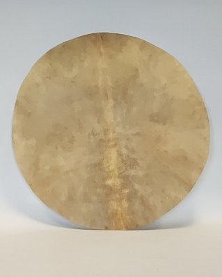 Pelle di alce djembè molto spessa rasata L