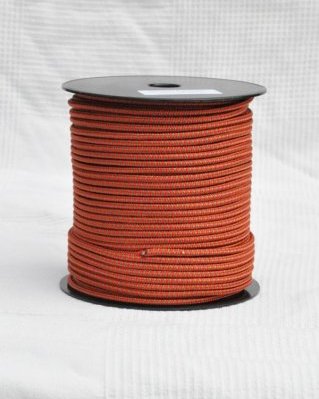 Corda PES djembe 5 mm Zigzag Rosso / ottone 100 m