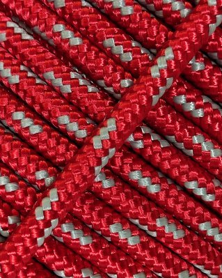 Corda tamburo djembè rinforzata 5 mm Rosso / Grigrio 100 m