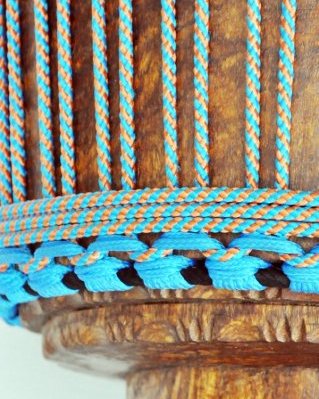 Corda PES djembe 5 mm Spirale Blu / rame 20 m