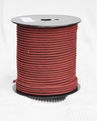Corda PES djembe 5 mm Scacchiera Rosso / nero 100 m