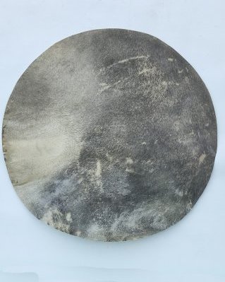 Pelle di cervo djembè molto spessa rasata L