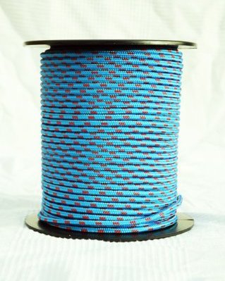 Corda PES djembe 6 mm Blu / rosso 100 m