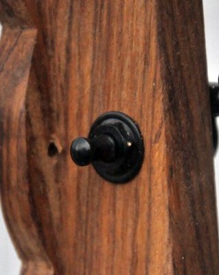 Meccanica accordatura per kora ngoni Nero