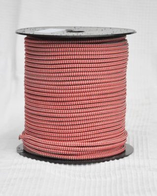 Corda PES djembe 5 mm Scacchiera Rosso / grigrio 100 m