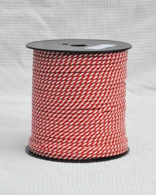 Corda PES djembe 5 mm Diagonale Rosso / bianco 100 m