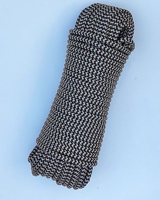 Corda PES djembe 5 mm Spina di pesce Bordeaux / grigio 20 m