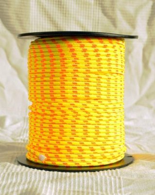 Corda PES djembe 6 mm Giallo fluo / arancione 100 m